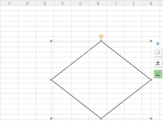 wps制作菱形框的操作方法截图