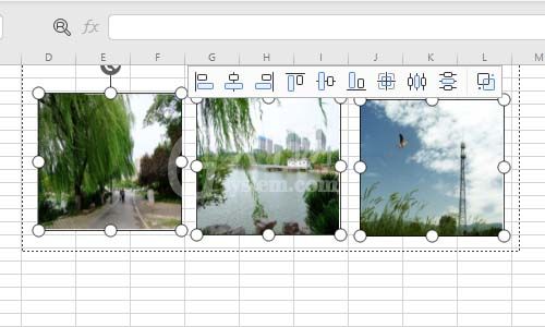 Excel表格中多张图片快速统一大小并排版的基础方法截图
