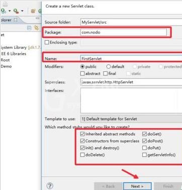 MyEclipse新建Servlet的详细方法截图