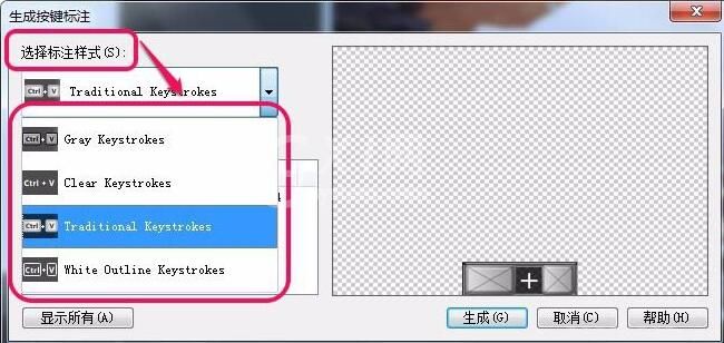 Camtasia Studio生成按键标注的操作方法截图