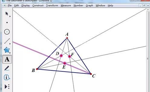 几何画板绘制摩莱三角形的操作方法截图