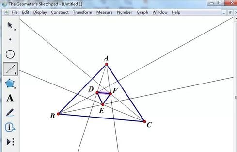 几何画板绘制摩莱三角形的操作方法截图