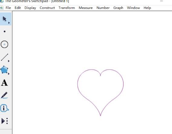 几何画板绘制一个爱心的操作方法截图