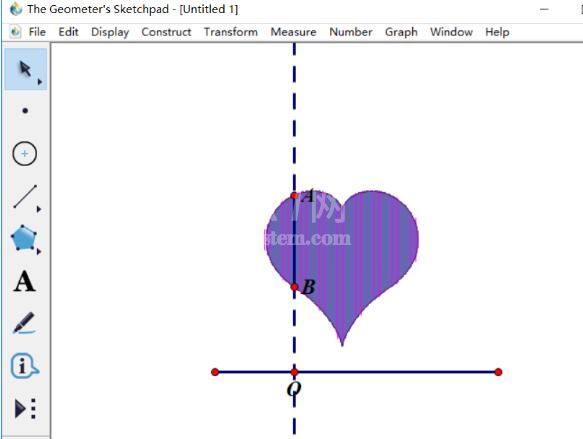 几何画板绘制一个爱心的操作方法截图