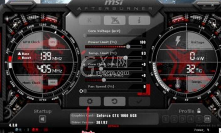 MSI Afterburner(微星显卡超频工具)使用操作截图