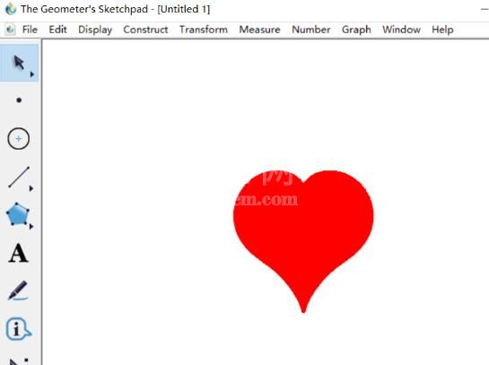 几何画板绘制一个爱心的操作方法截图