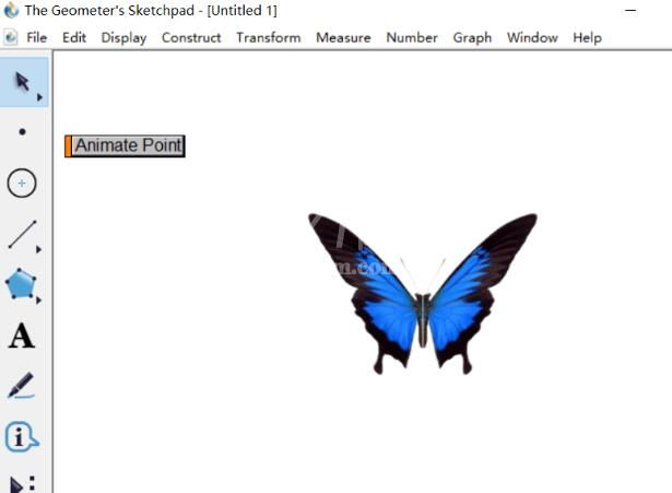 几何画板制作蝴蝶动画的操作方法截图