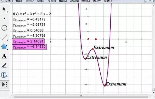 几何画板求函数最值的操作方法截图