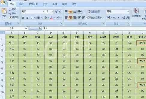 Excel表格去掉显示错误符号的操作步骤截图