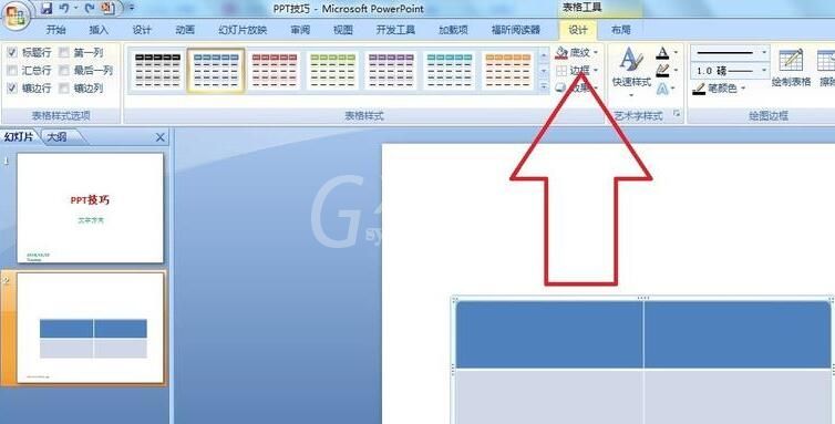 PPT表格中插入的图片调整格式的操作步骤截图