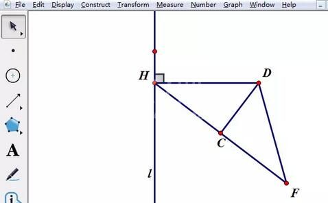 几何画板自定义变换制作抛物线的操作过程截图