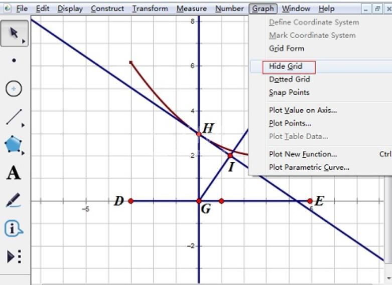 显示和隐藏几何画板网格线的详细步骤截图