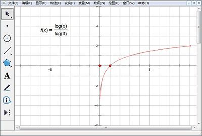 几何画板绘制对数函数的基础方法截图