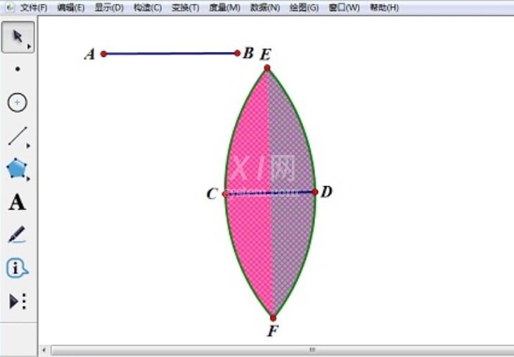 几何画板绘制凸透镜的操作流程截图