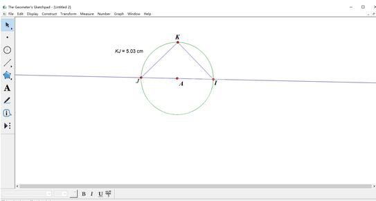 几何画板使用圆验证勾股定理的操作流程截图