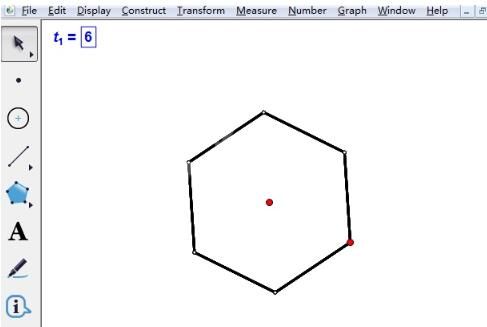 几何画板绘制正六边形的操作步骤截图