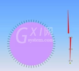 PPT使用绘图工具制作钟表的操作教程截图