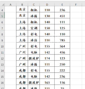 Excel同时冻结多行多列操作方法截图