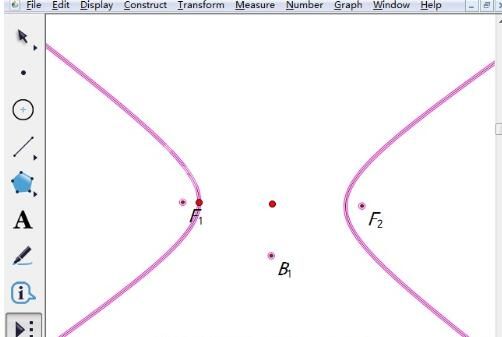 几何画板自定义工具绘制双曲线的操作步骤截图