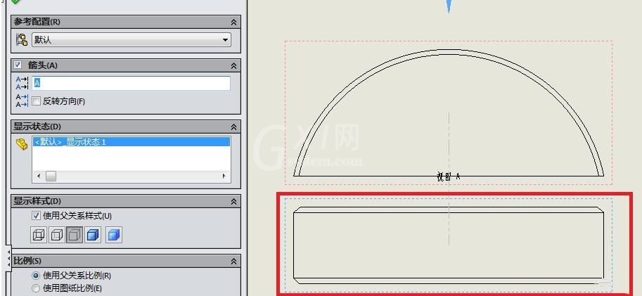 Solidworks创建辅助视图的操作教程截图