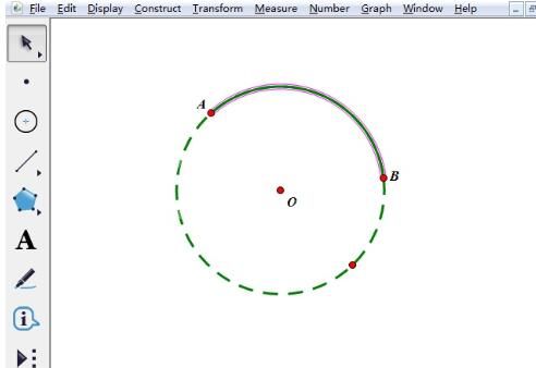 几何画板构造圆上的弧的详细步骤截图