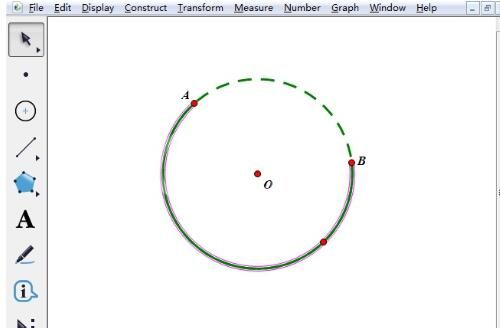 几何画板构造圆上的弧的详细步骤截图