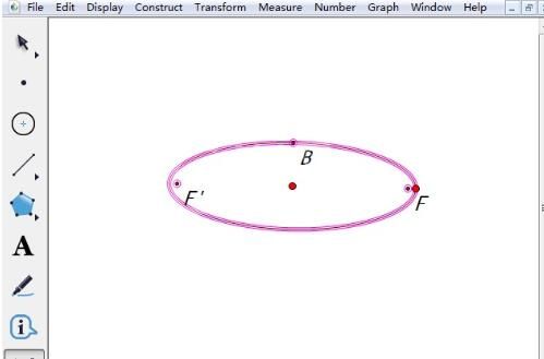 使用几何画板自定义工具制作椭圆的操作方法截图