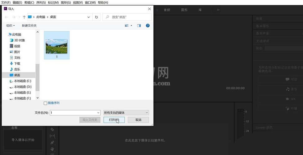 premiere制作画面逐渐转黑效果的过程截图