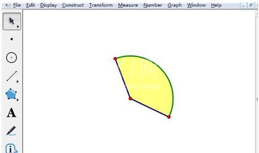 几何画板给扇形涂色的操作步骤截图
