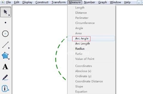 使用几何画板测量弧度角的详细操作截图