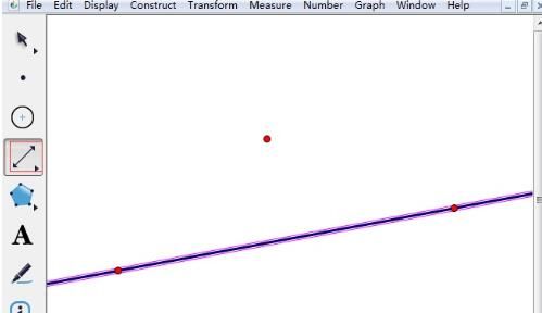 几何画板度量点到直线的距离的方法步骤截图