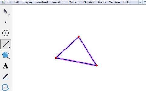 几何画板度量三角形的周长的操作方法截图