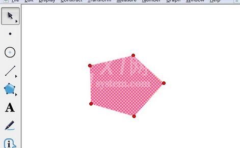 几何画板绘制一个五边形内部的详细步骤截图