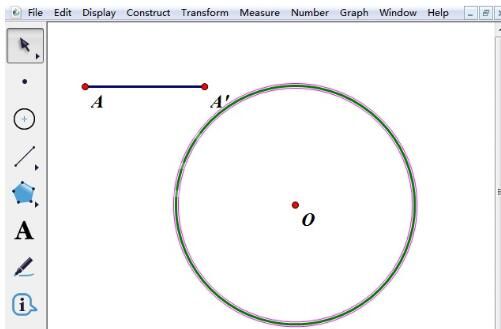 几何画板绘制已知半径长度的圆的操作流程截图