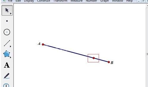 使用几何画板构造线段上的点的详细步骤截图