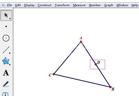 几何画板构造三角形中线的详细步骤截图