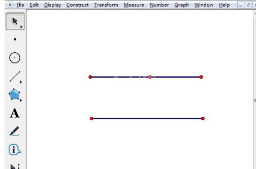 几何画板制作平行线的操作步骤截图