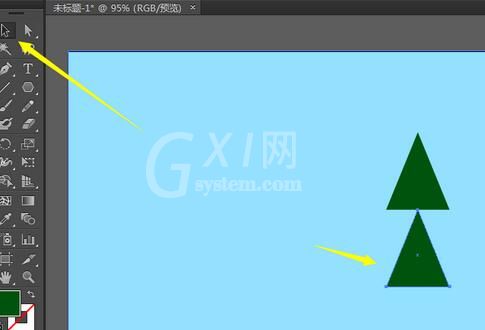 adobe illustrator cs6制作卡通效果绿色树的操作内容讲解截图