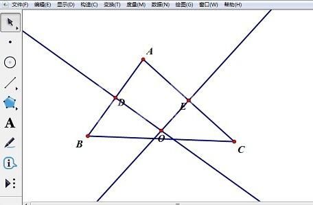 几何画板通过三点绘圆的操作方法截图