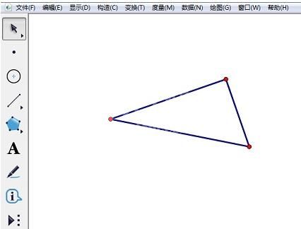 几何画板中使用圆绘制直角三角形的操作方法截图