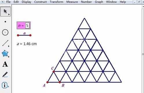 几何画板画出三角形网格的操作方法截图