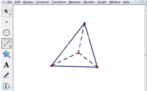几何画板绘制三棱锥的基础方法截图