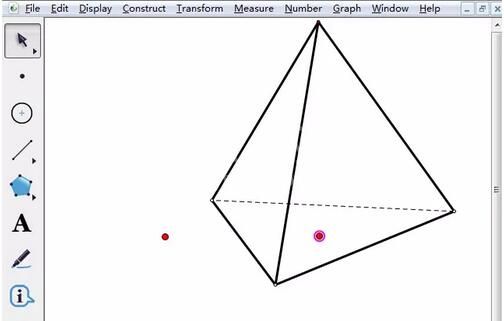 几何画板绘制三棱锥的基础方法截图