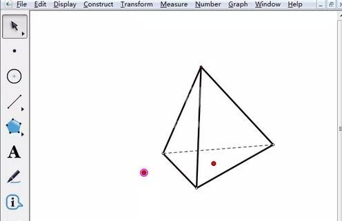 几何画板绘制三棱锥的基础方法截图