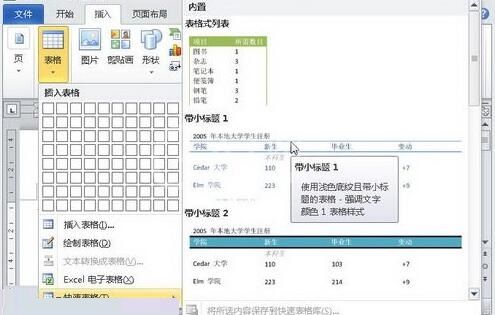 word2010页眉库中添加自定义页眉的操作方法截图