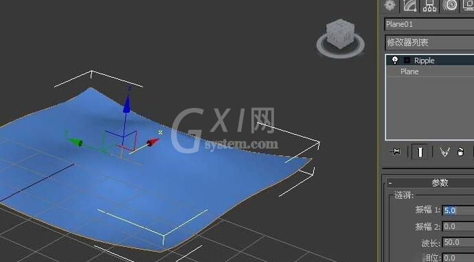 3dmax涟漪命令使用操作截图