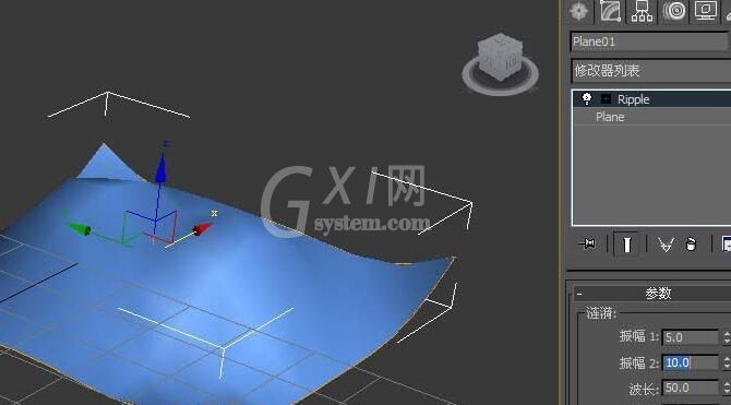 3dmax涟漪命令使用操作截图