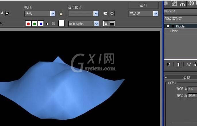 3dmax涟漪命令使用操作截图