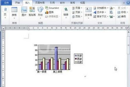 word2010中创建word2003图表的具体操作方法截图