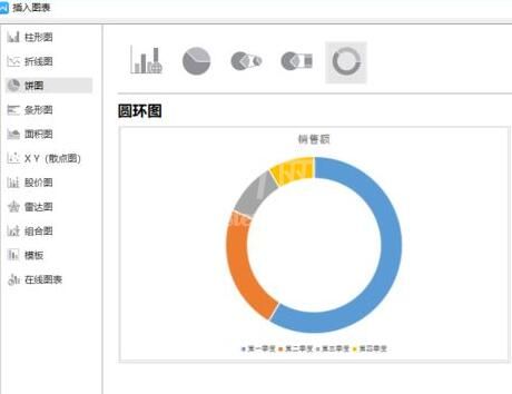 wps2019文字中插入圆环图的详细步骤截图